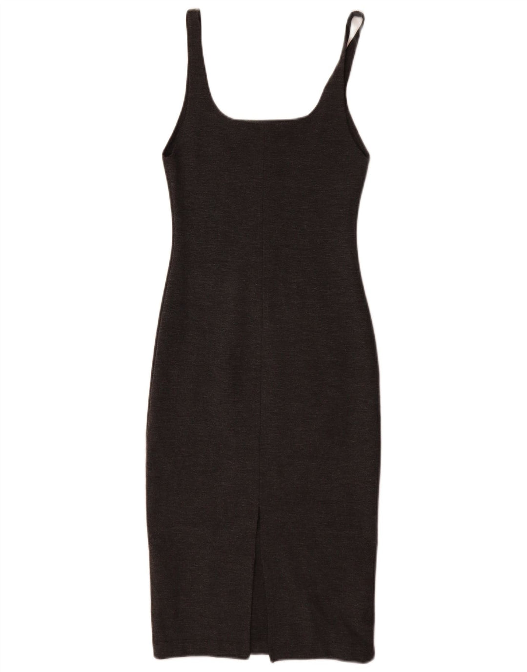Ärmelloses, figurbetontes Damenkleid von Zara, Größe S, Grau, Polyester