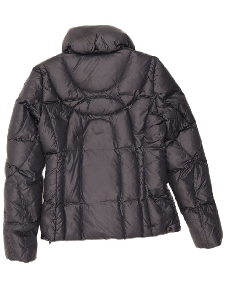 Blauer Damen Wattierte Jacke UK 12 Medium Marineblau Polyamid