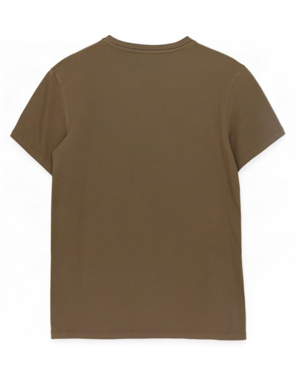 Timberland Herren Slim Fit T-Shirt Top Large Khaki Baumwolle