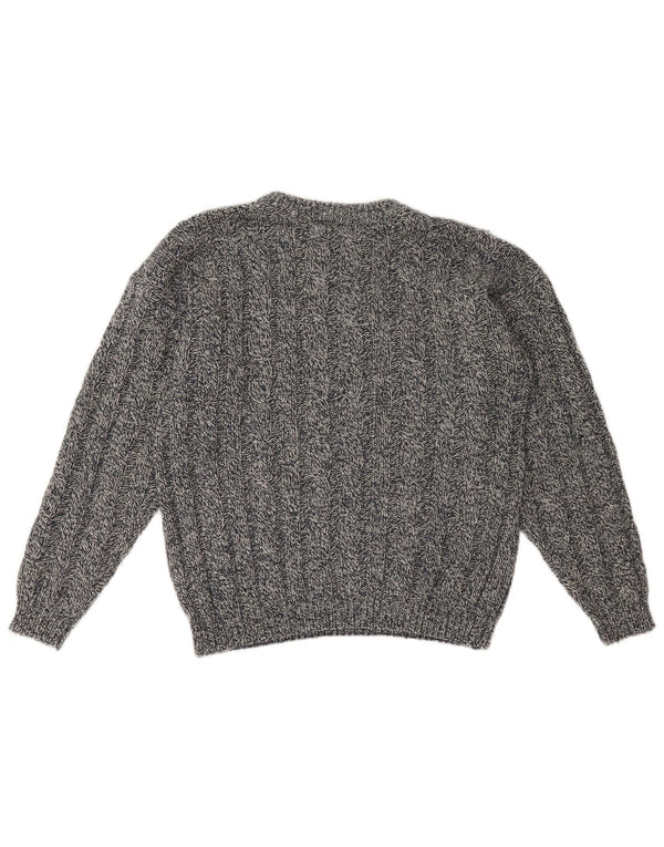 St. Bernard Damen-Pullover mit Rundhalsausschnitt, Gr. 40, Größe L, Marineblau meliert