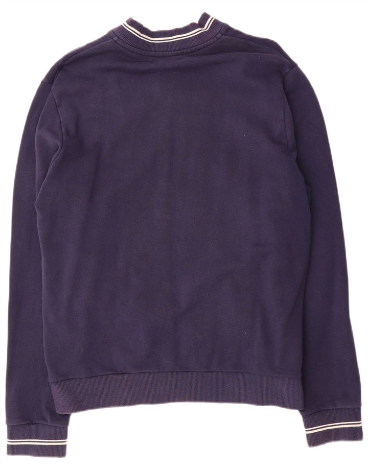 Fred Perry Herren-Trainingsanzug, Oberteil, Jacke, groß, marineblau, Baumwolle