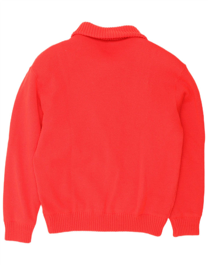 Navigare Herren-Strickjacke IT 48/50 Mittelrote Wolle