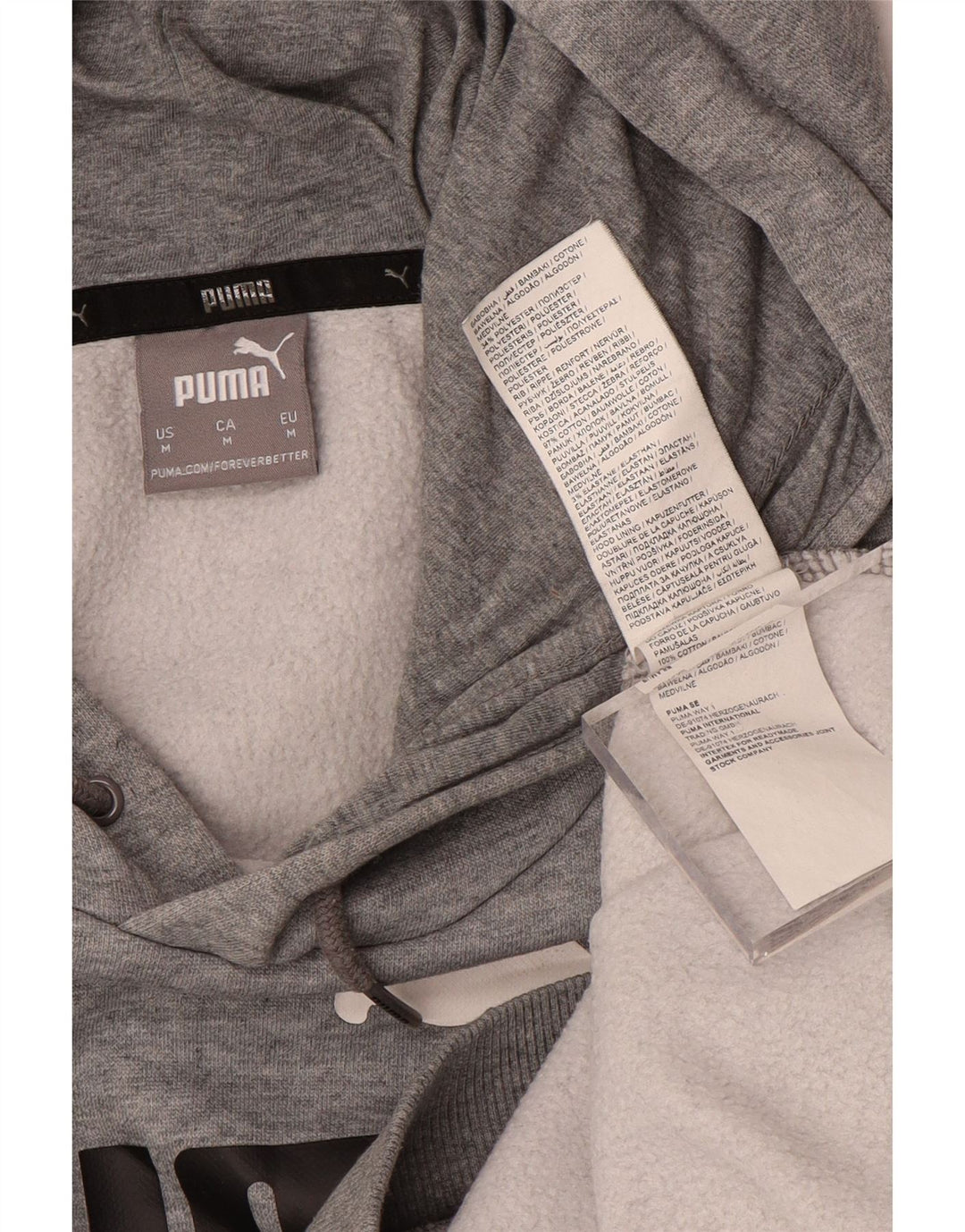 PUMA Herren Graphic Hoodie Pullover mittelgraue Baumwolle