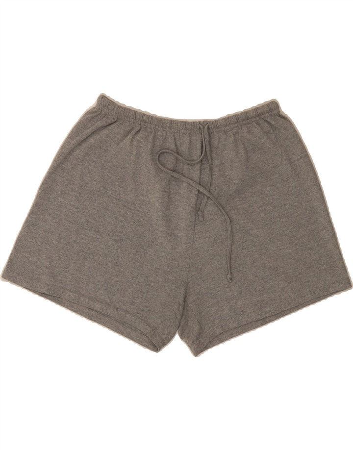 RUSSELL ATHLETIC Womens Sport Shorts UK 14 Large  Grey Polyester Vintage Russell Athletic and Second-Hand Russell Athletic from Messina Hembry 