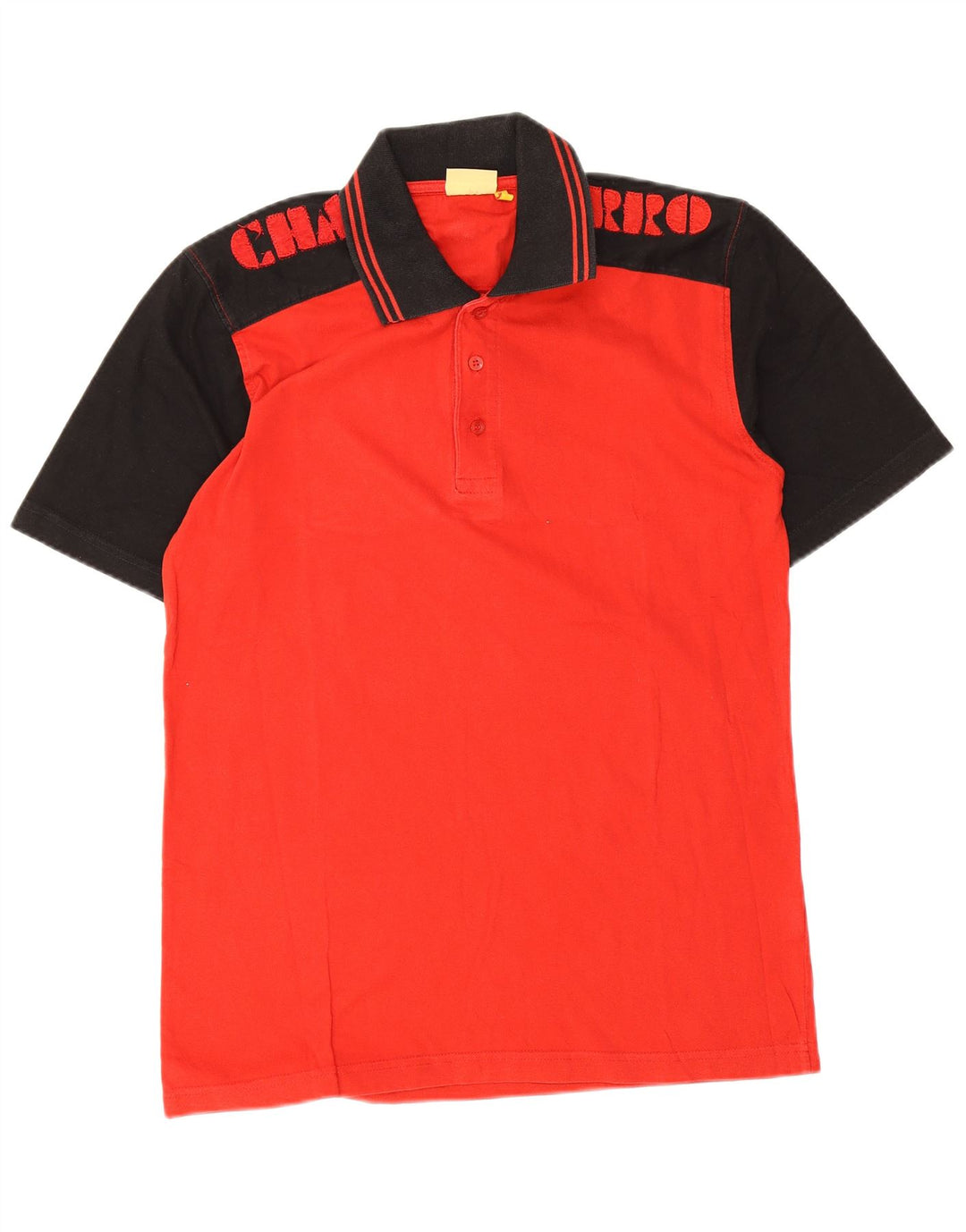 Charro Herren-Poloshirt mit Grafik, groß, rot, Colourblock-Baumwolle