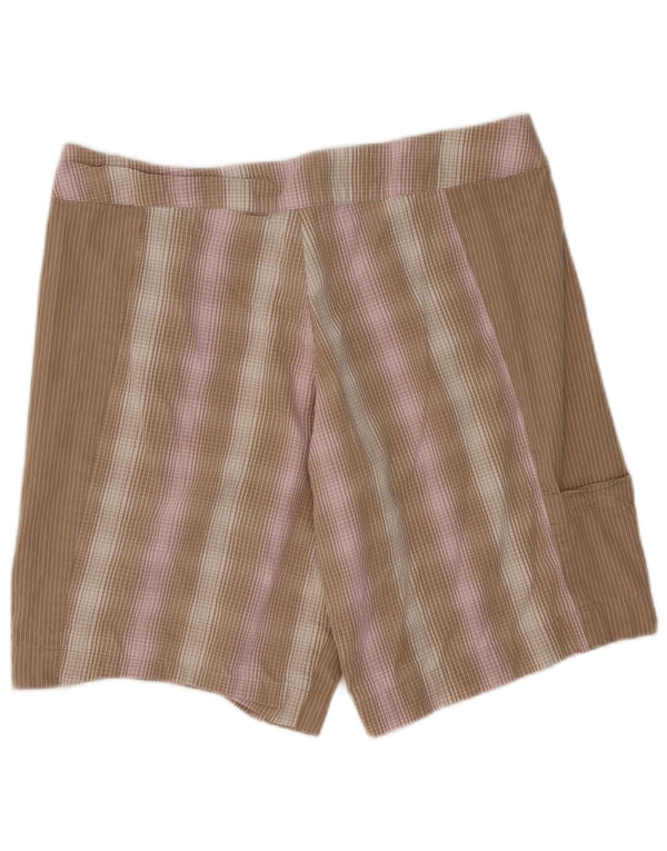 Patagonia Damen Freizeitshorts US 12 Large W36 Braun karierte Baumwolle