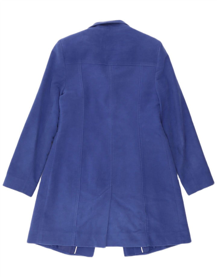 Laura Ashley Damenmantel UK 10 Small Blaue Baumwolle