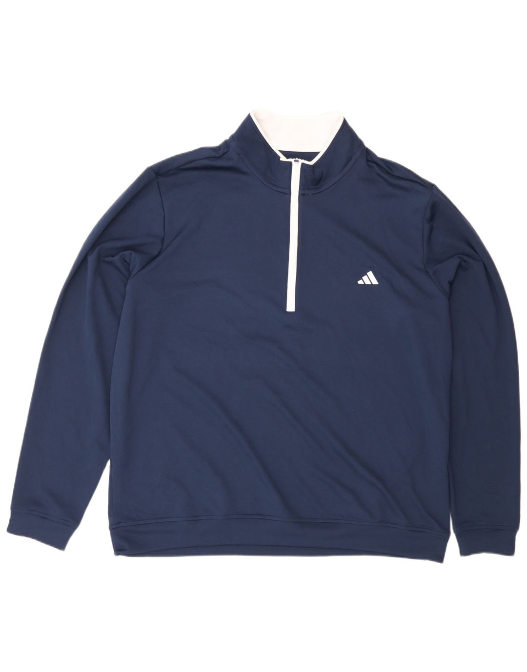 Adidas Herren-Sweatshirt mit Reißverschluss, XL, Marineblau, Polyester