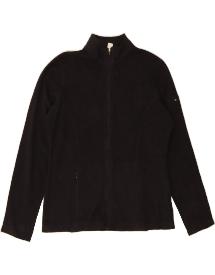 L.L.BEAN Womens Fleece Jacket UK 10 Small Black Polyester Vintage L.L.Bean and Second-Hand L.L.Bean from Messina Hembry 