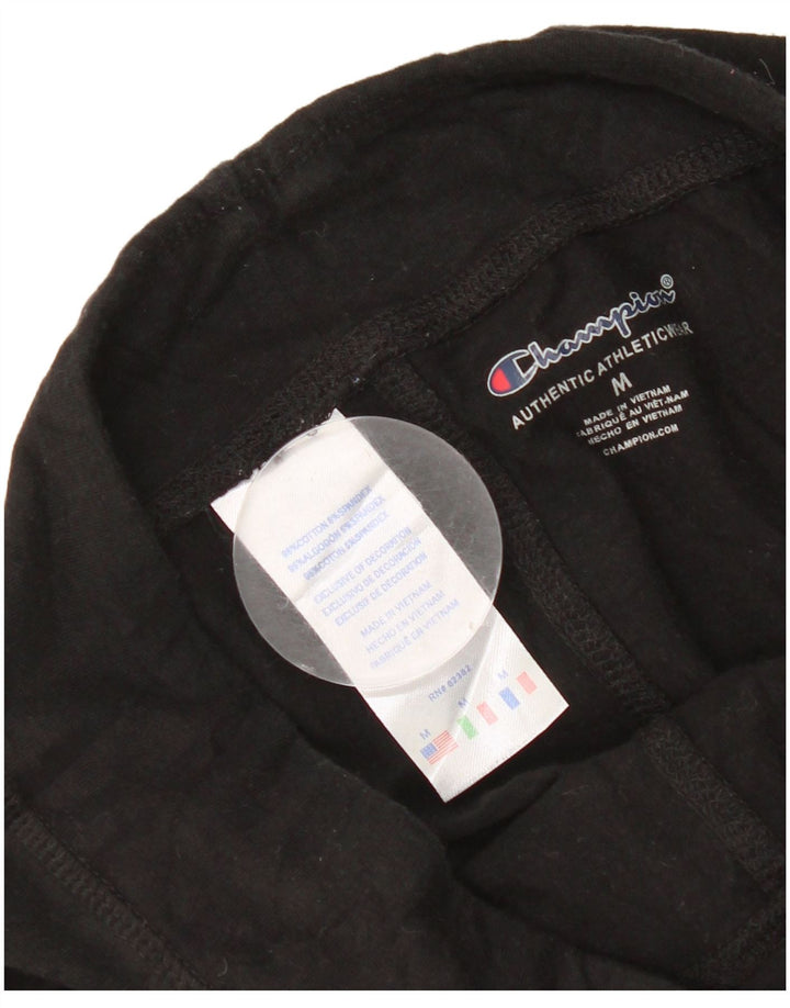 Champion Mädchen-Leggings mit Grafik, 9–10 Jahre, mittelgroß, schwarze Baumwolle