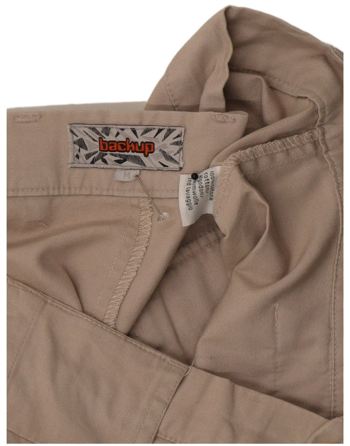 Vintage Herren Cargo Shorts Medium W32 Beige Baumwolle