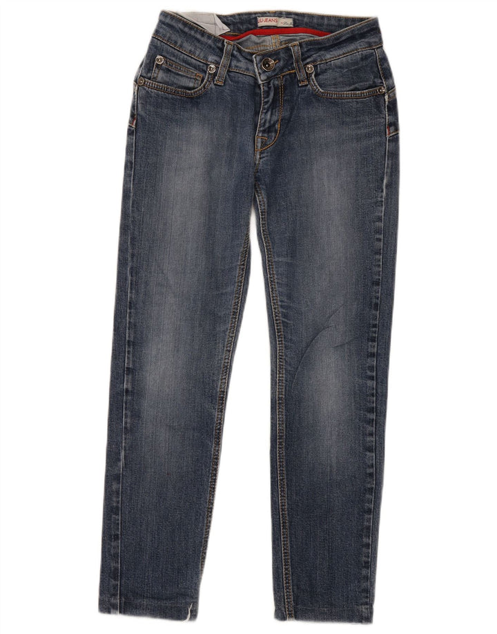 Liu Jo Damen-Cropped-Jeans W28 L25 Blaue Baumwolle