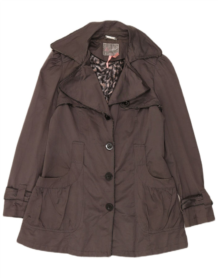 Lipsy Damen Trenchcoat UK 12 Mittelgraues Polyester