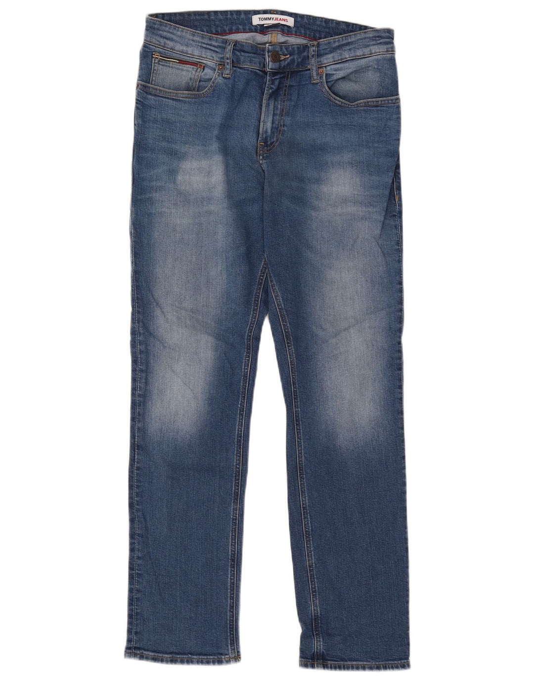 Tommy Hilfiger Herren Slim Jeans W30 L30 Blaue Baumwolle