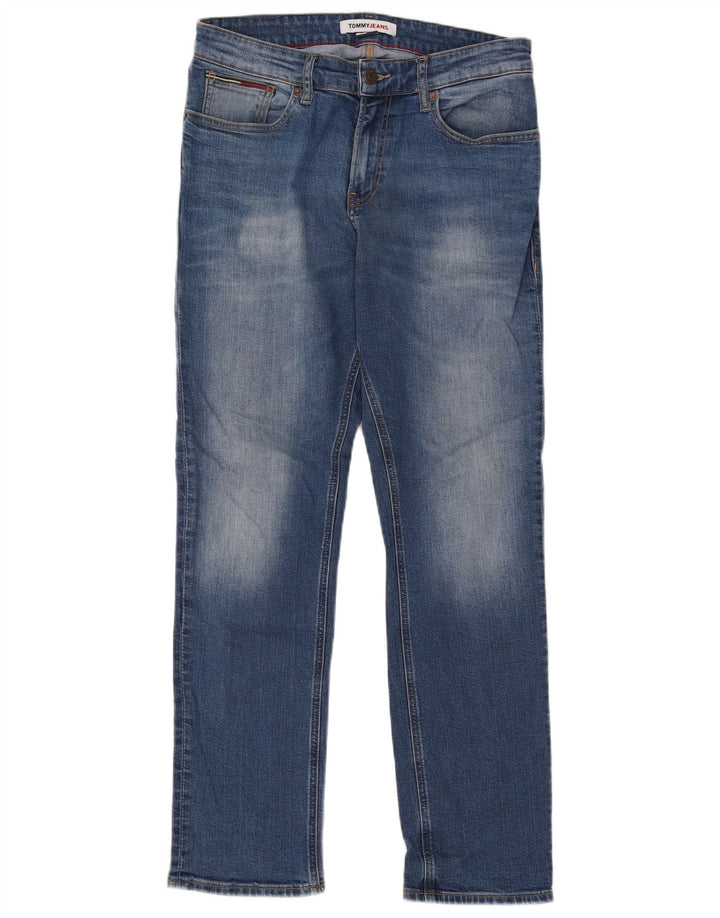 Tommy Hilfiger Herren Slim Jeans W30 L30 Blaue Baumwolle