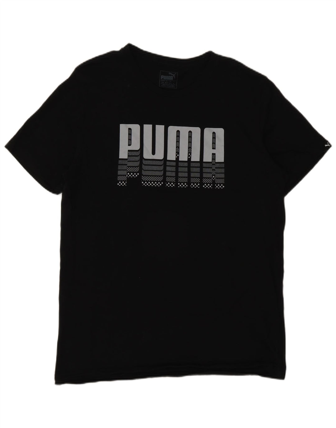 Puma Herren Grafik T-Shirt Top Medium Schwarz