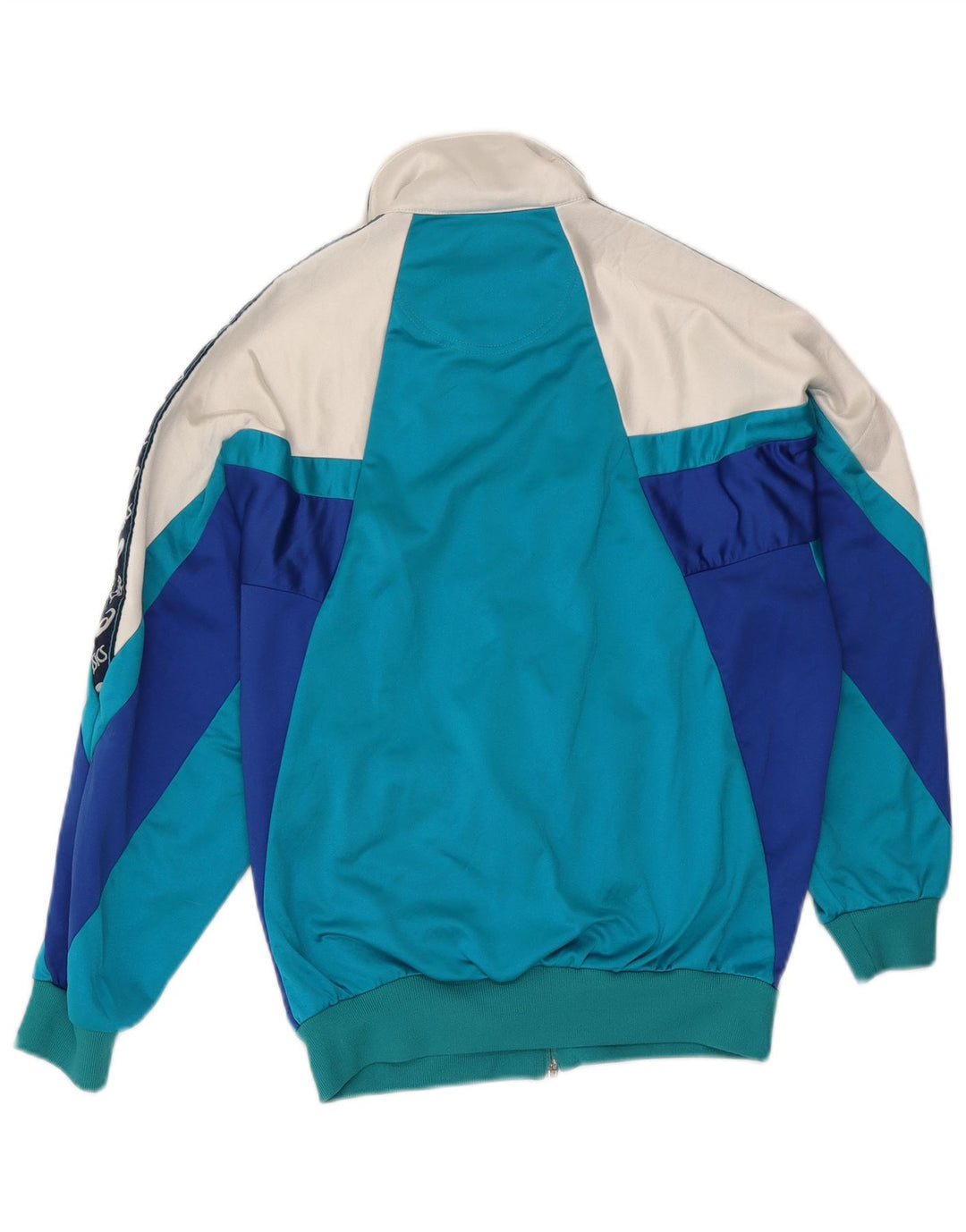 Asics Herren-Trainingsanzug mit grafischem Oberteil, IT-Größe 44, XS, Blau, Farbblock
