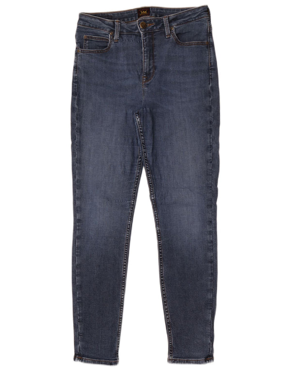 Lee Damen Scarlet High Waist Skinny Jeans W30 L29 Blaue Baumwolle