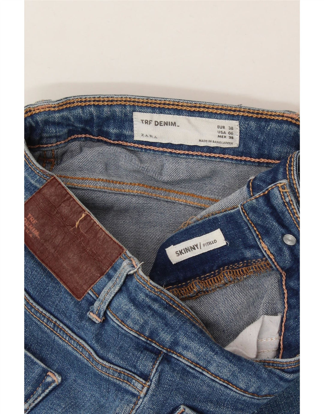 ZARA Womens Skinny Jeans EU 38 Small W28 L31 Blue Vintage Zara and Second-Hand Zara from Messina Hembry 