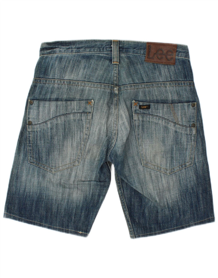 LEE Womens Ripley 3-Needle Denim Shorts W28 Medium Blue Cotton