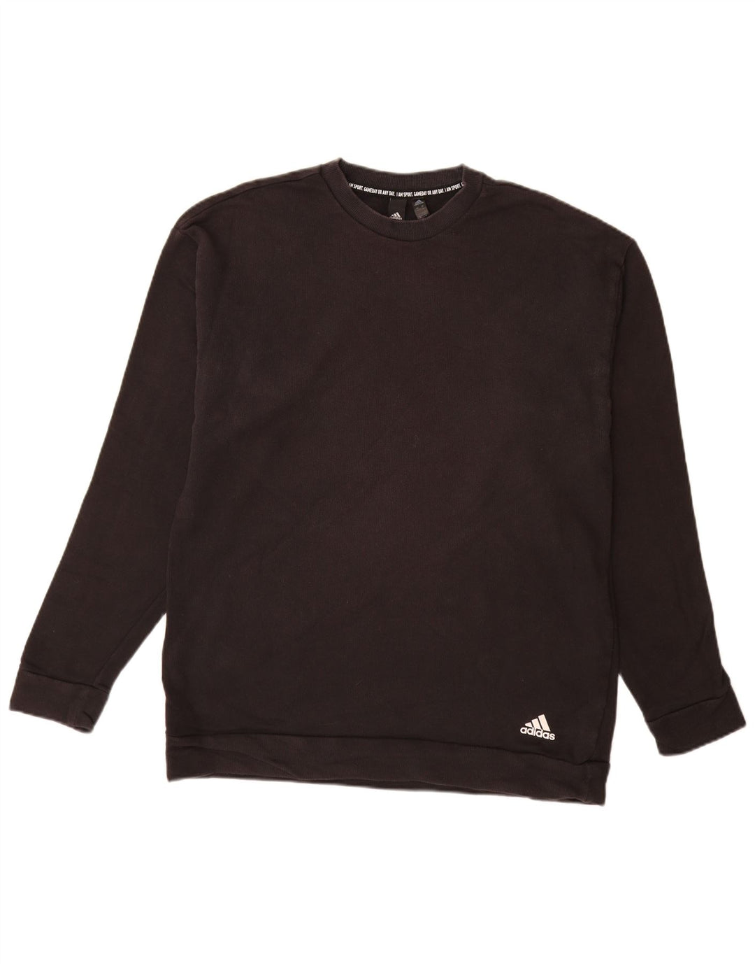ADIDAS Herren Sweatshirt Pullover Große schwarze Baumwolle