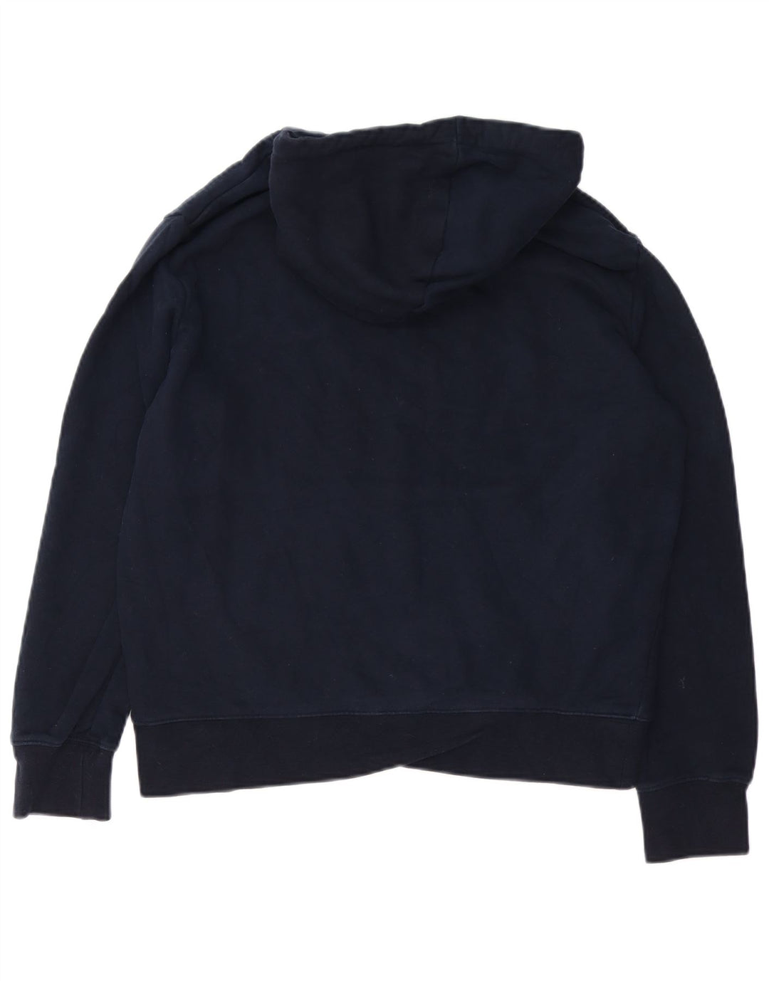Marks & Spencer Damen-Kapuzenpullover aus mittelblauer Baumwolle in Marineblau
