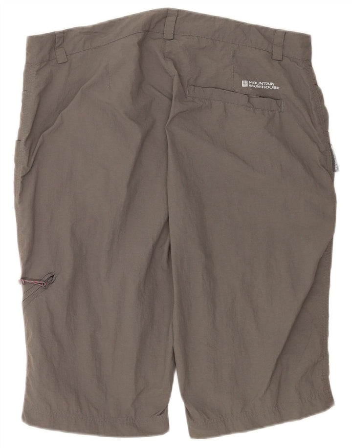 Mountain Warehouse Damen-Cargoshorts UK 14 Large W34 Graues Nylon