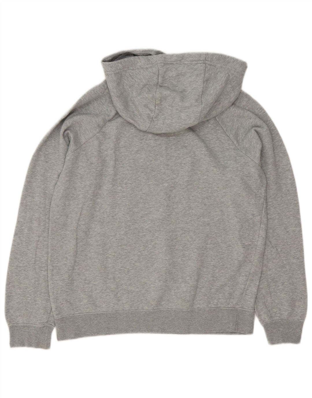 Nike Damen Kapuzenpullover UK 14 Mittelgraue Baumwolle