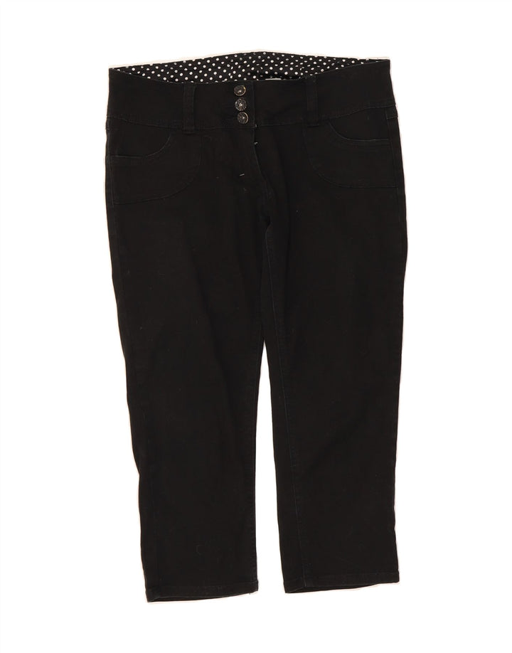 BAY Womens Capri Jeans UK 12 Medium W32 L21 Black Cotton Vintage Bay and Second-Hand Bay from Messina Hembry 