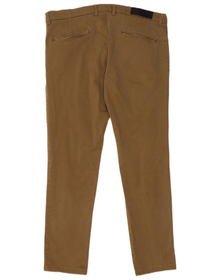 Zara Slim Chino-Hose für Herren, EU 44, Größe L, W34, L29, Beige