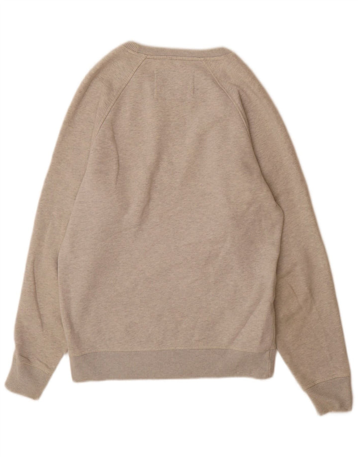 Jack Wills Herren-Sweatshirt mit Grafik, Größe S, grau meliert, Baumwolle