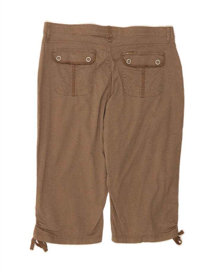 LEE Womens Bermuda Shorts US 18 2XL W38 Beige Cotton Vintage Lee and Second-Hand Lee from Messina Hembry 