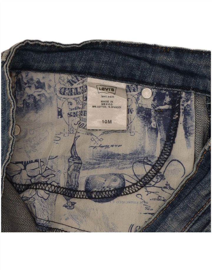 Levi's Damen Straight Jeans US 10 Large W32 L30 Blaue Baumwolle