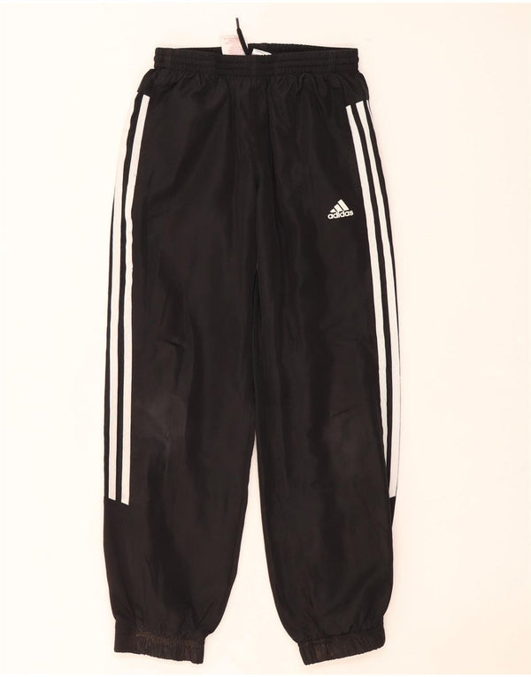 Adidas Jungen-Trainingshose, Jogginghose, 9–10 Jahre, schwarzes Polyester