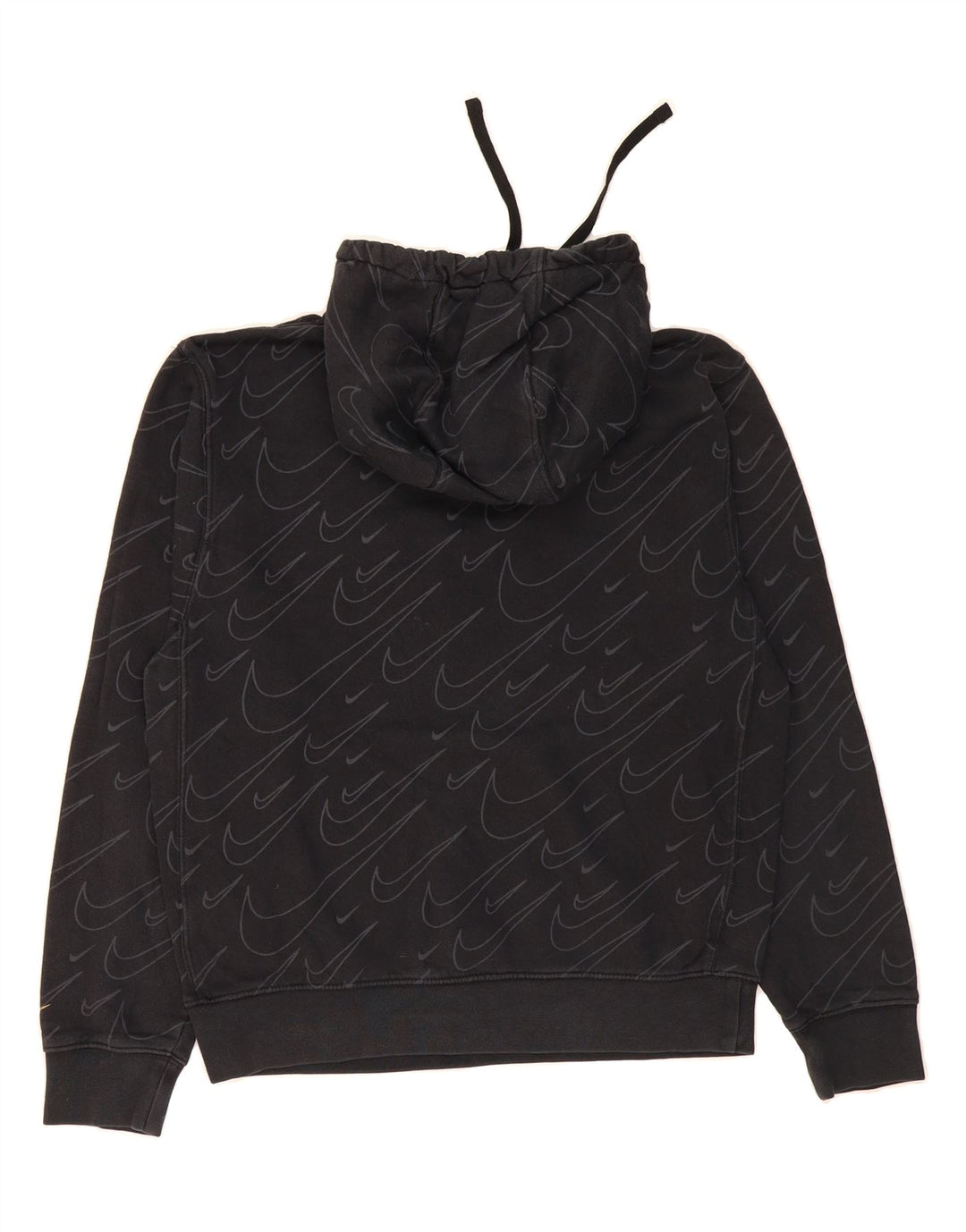 NIKE Mens Graphic Hoodie Jumper Small Black Cotton Vintage Nike and Second-Hand Nike from Messina Hembry 