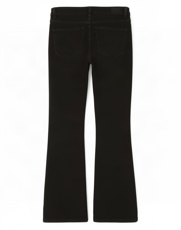 Marks & Spencer Damen The Eva Bootcut Jeans UK 14 Large W32 L30 Schwarz