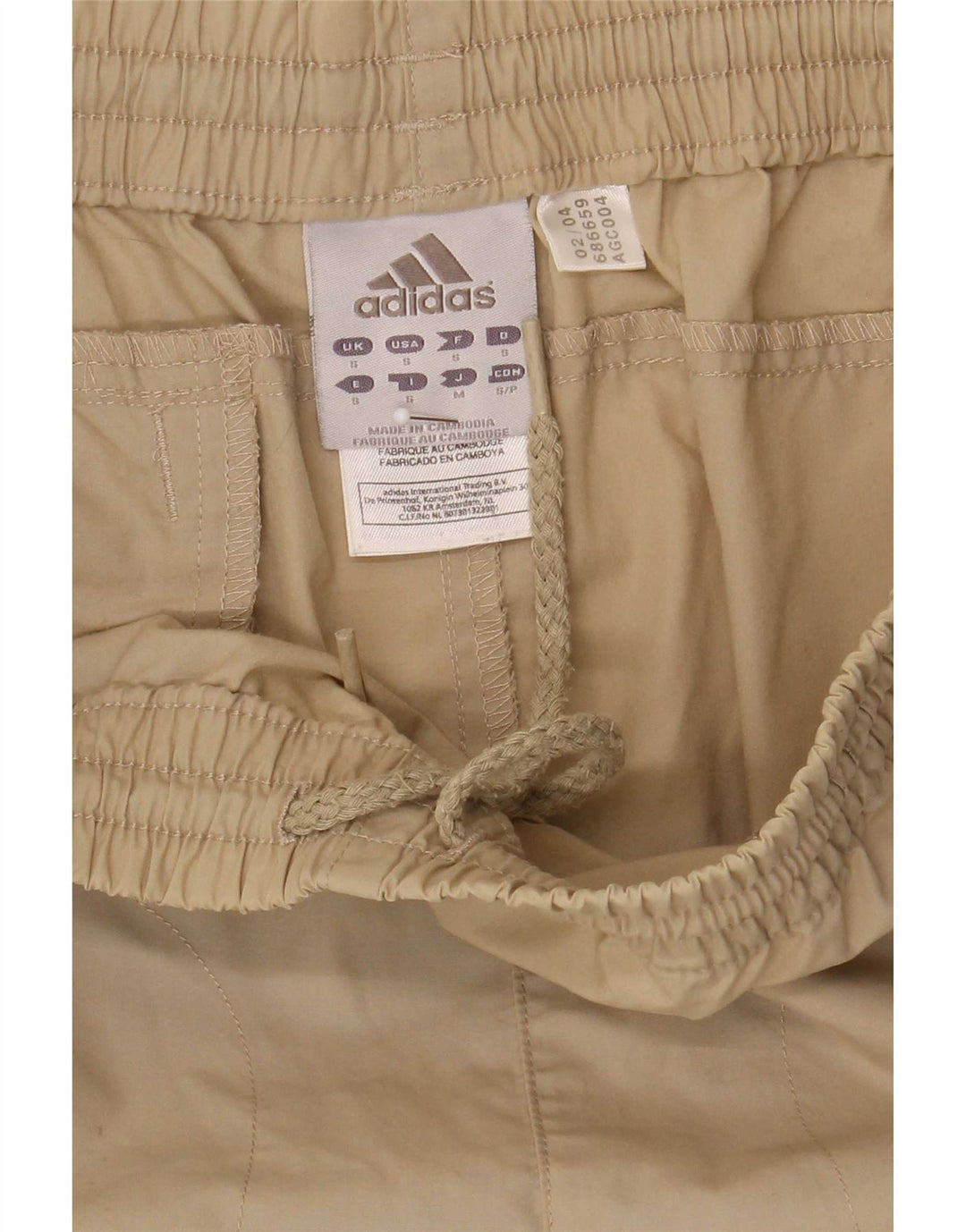Adidas Herren Cargo Capri-Trainingshose, klein, beige, Polyester
