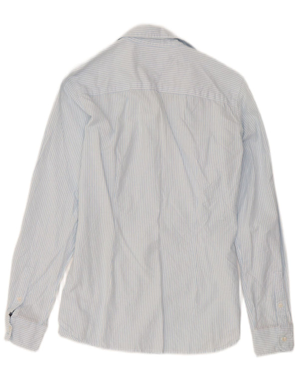 Tommy Hilfiger Damen-Hemd mit regulärer Passform, US 4, kleine blaue Nadelstreifen