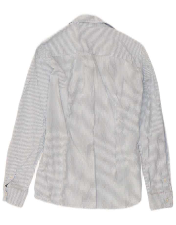 Tommy Hilfiger Damen-Hemd mit regulärer Passform, US 4, kleine blaue Nadelstreifen