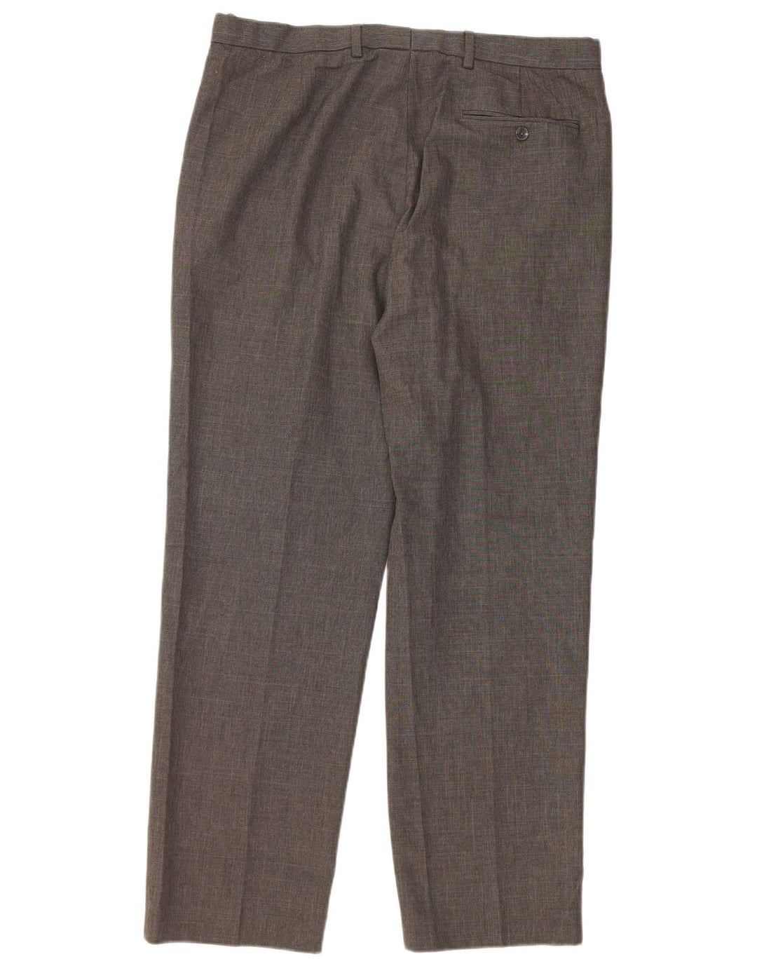 Gerade Herren-Anzughose von Marks & Spencer, W36, L31, grau, Polyester