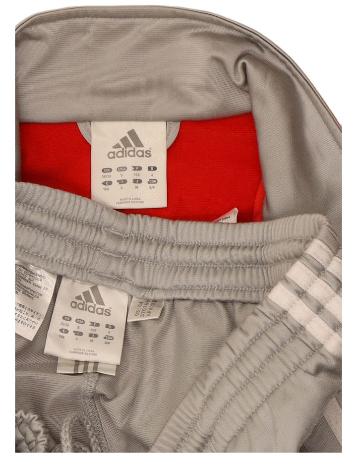 Adidas Herren-Trainingsanzug, UK, Größe 36/38, Größe S, Grau, Colourblock-Polyester