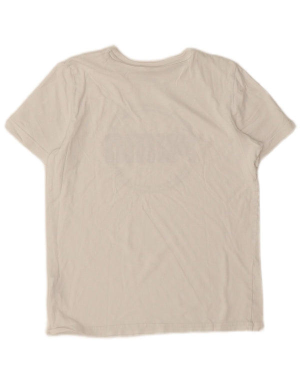 Puma Jungen T-Shirt mit Grafik, 13–14 Jahre, weiße Baumwolle