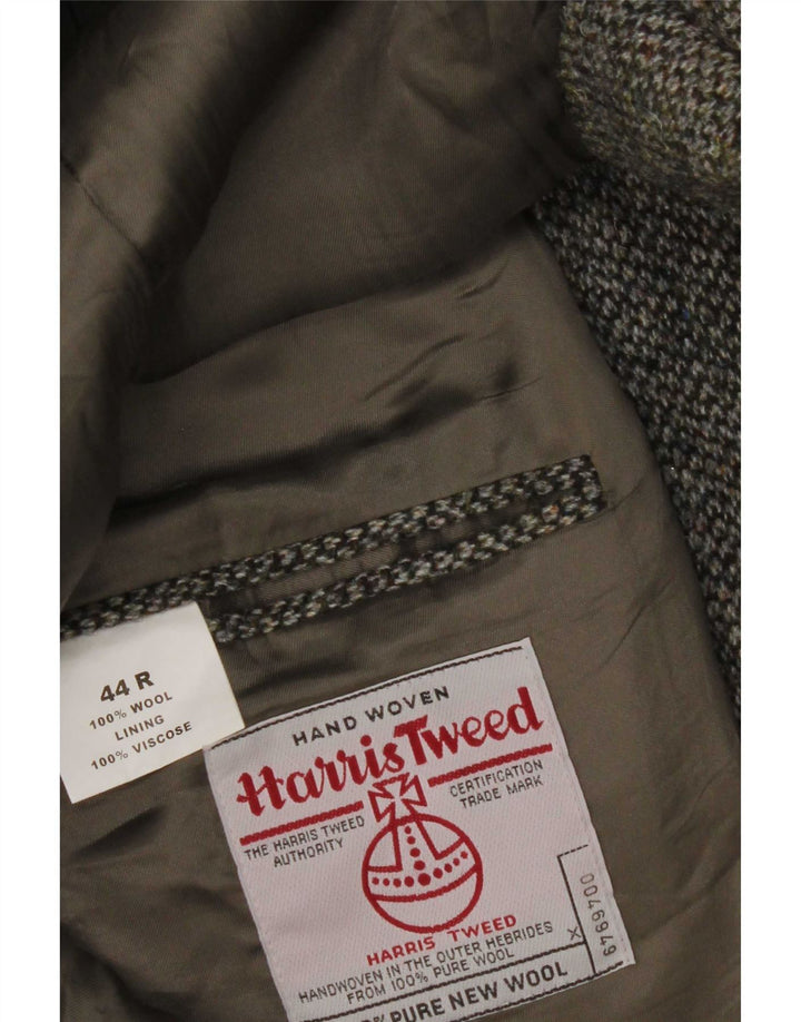 Harris Tweed Herren Blazer Jacke UK 44 2XL Graue Schurwolle
