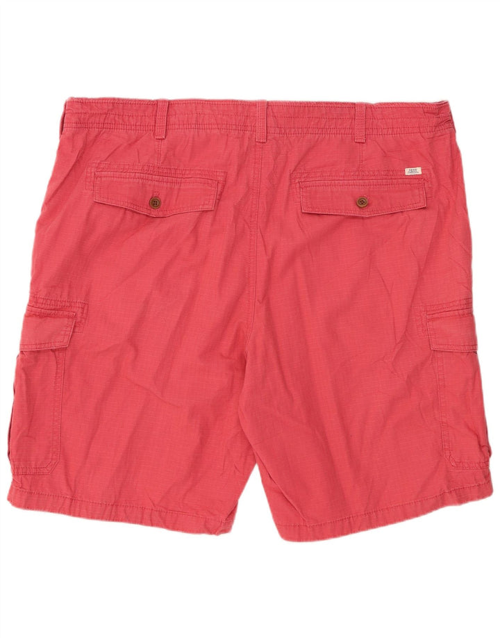 IZOD Herren Salzwasser-Cargoshorts W42 2XL rosa karierte Baumwolle