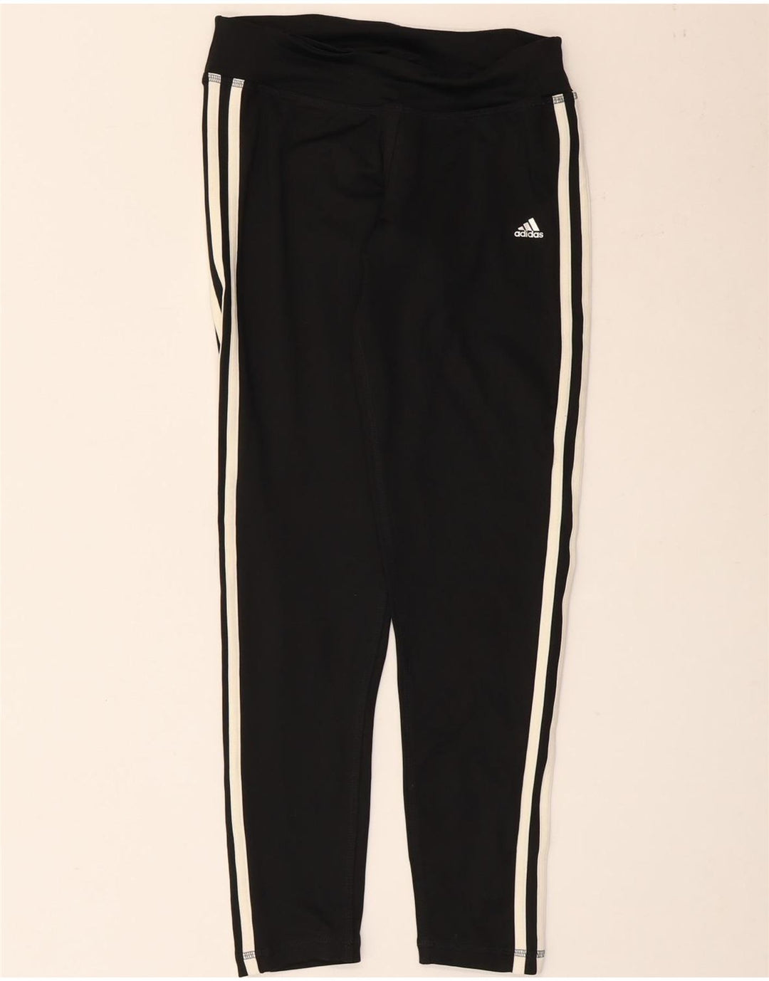 Adidas Damen Climalite Leggings UK 8/10 Small Schwarz Polyester