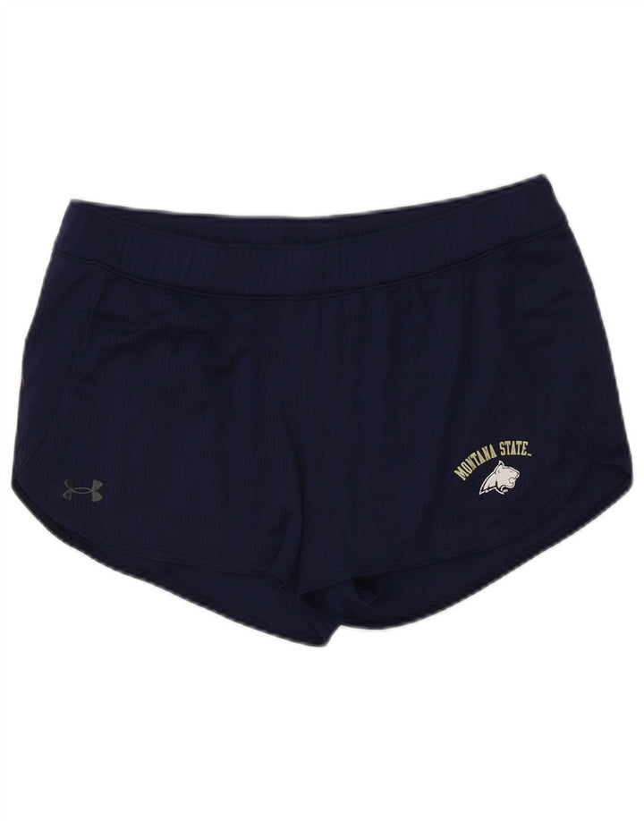 Under Armour Damen Montana Sport Shorts UK 16 Large Marineblau Polyester