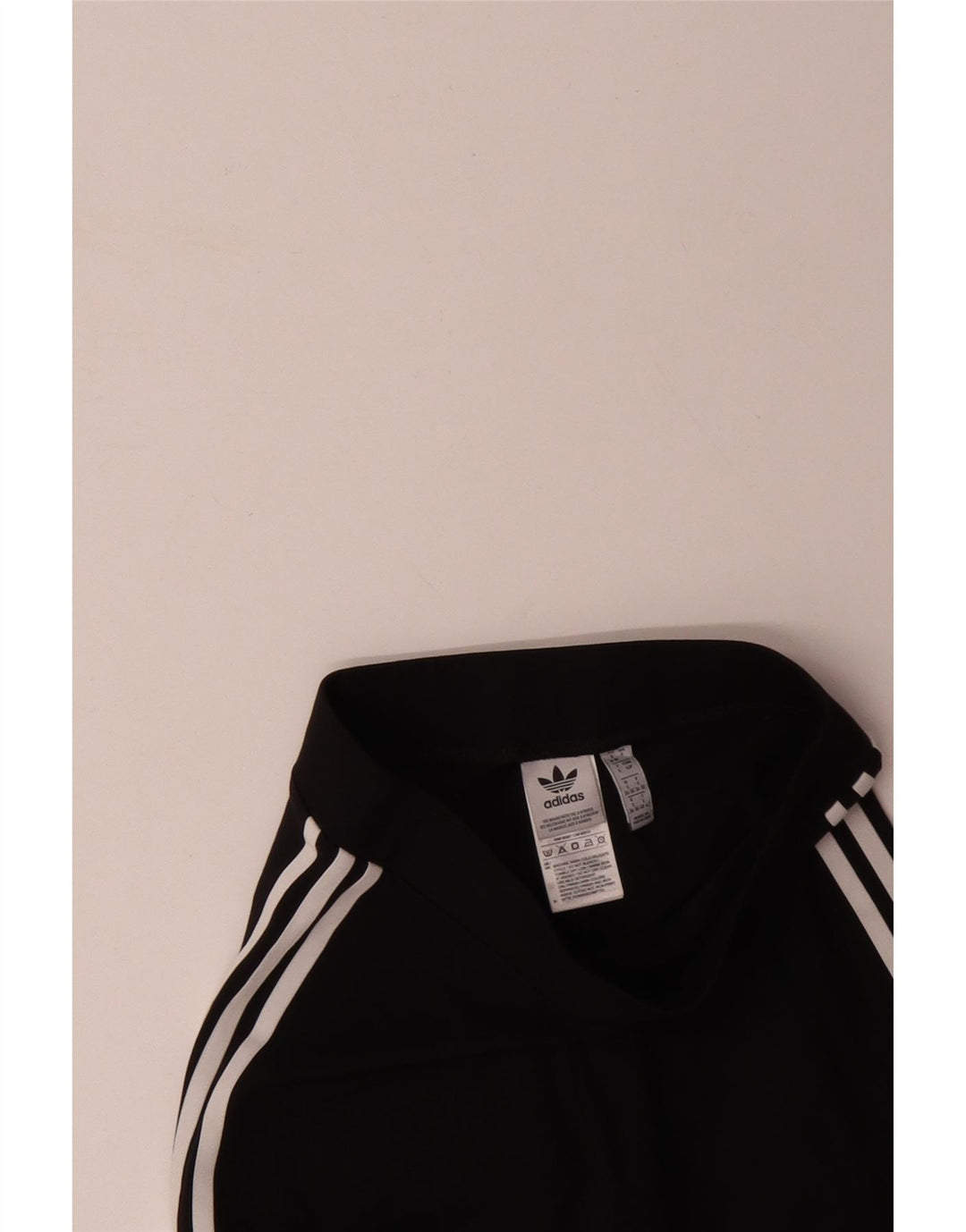 ADIDAS Damen Leggings UK 8/10 Small Schwarz Baumwolle