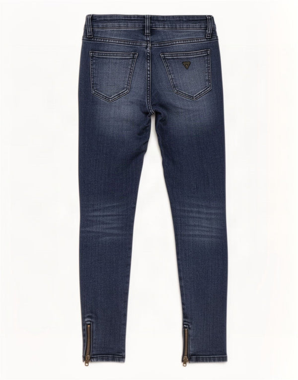 Guess Damen Distressed Skinny Jeans W27 L28 Blaue Baumwolle