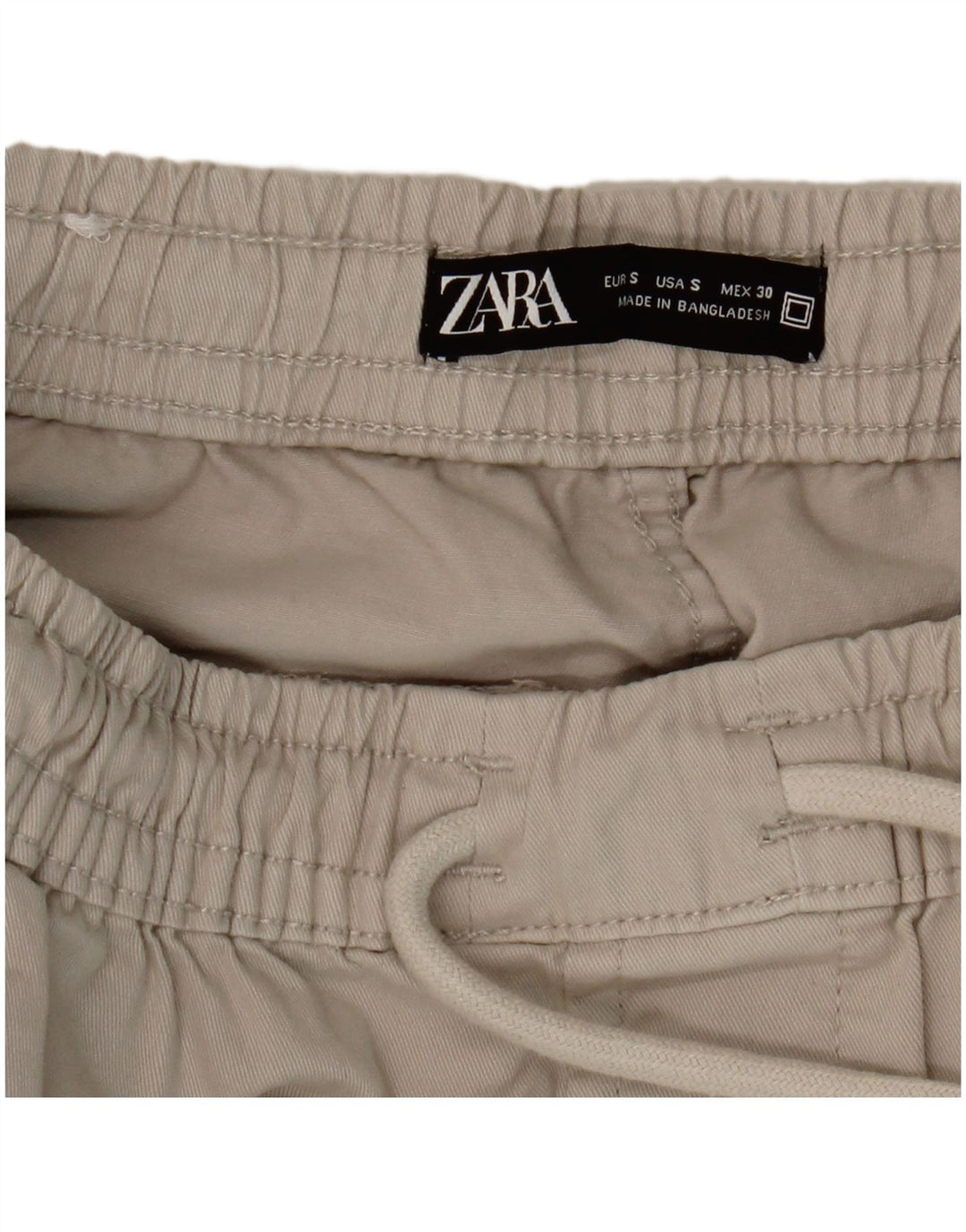 Zara Herren-Jogger-Cargohose, Größe S, W30, L26, Beige