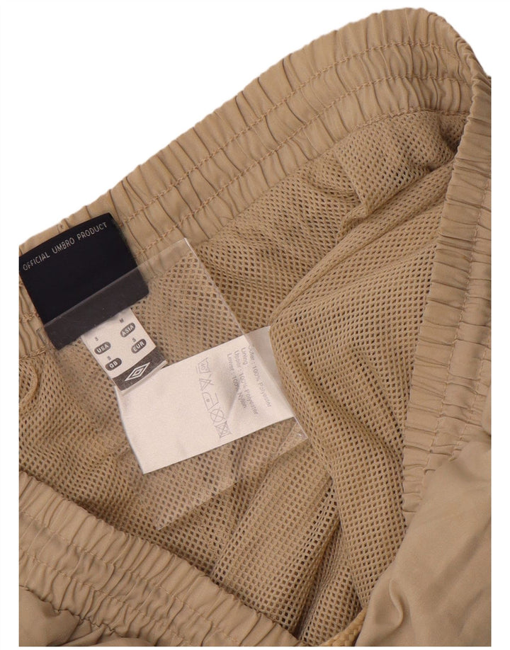 Umbro Herren-Trainingshose mit Grafik, Größe S, beige, Polyester